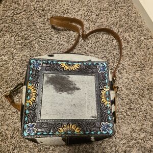 Myra Bag Sunflower Embroidered Shoulder Bag